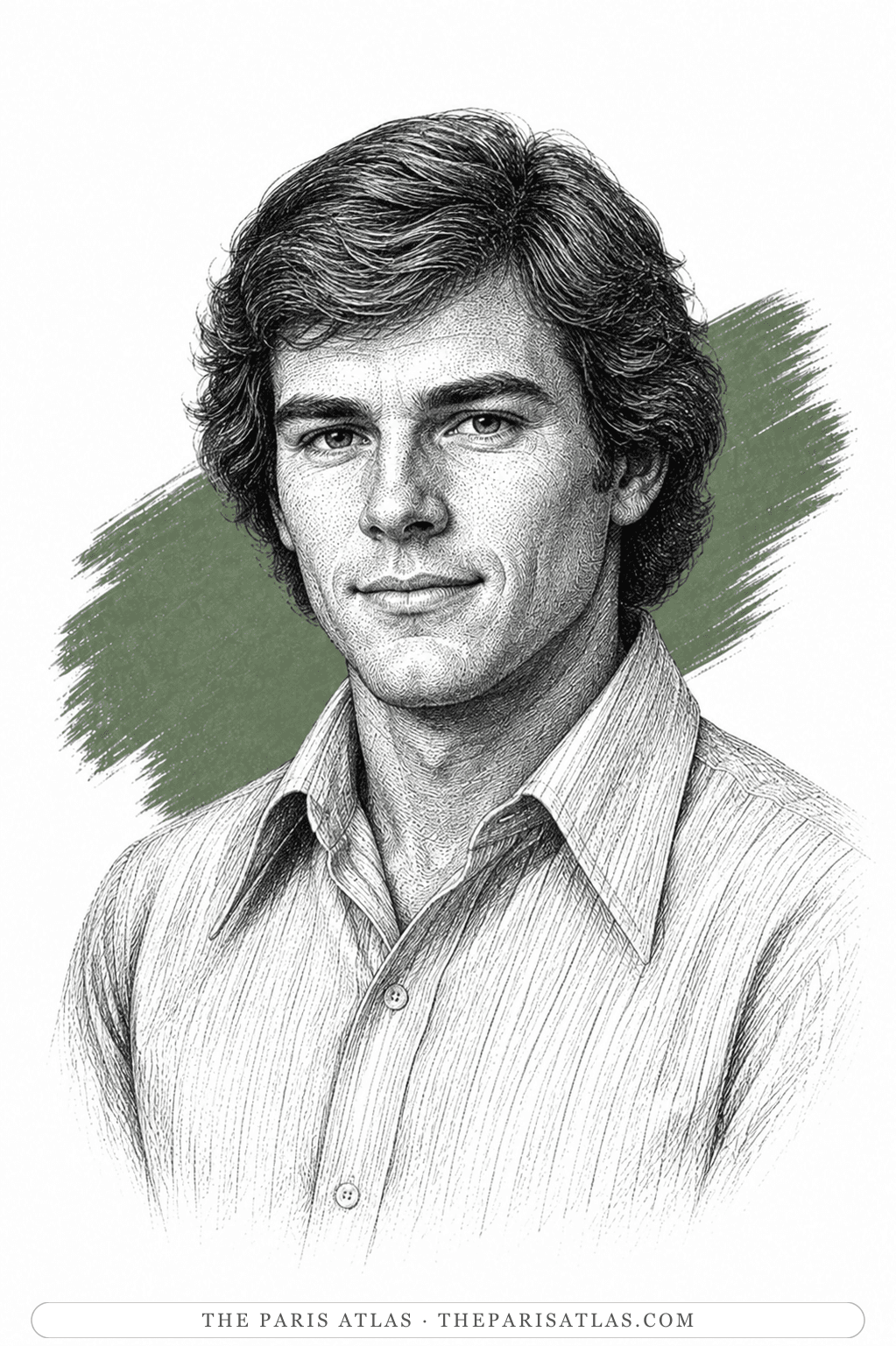 Illustrated portrait of Jeff Billings