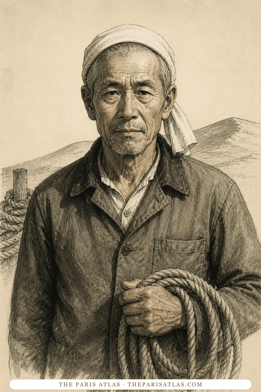 Illustrated portrait of The village elder