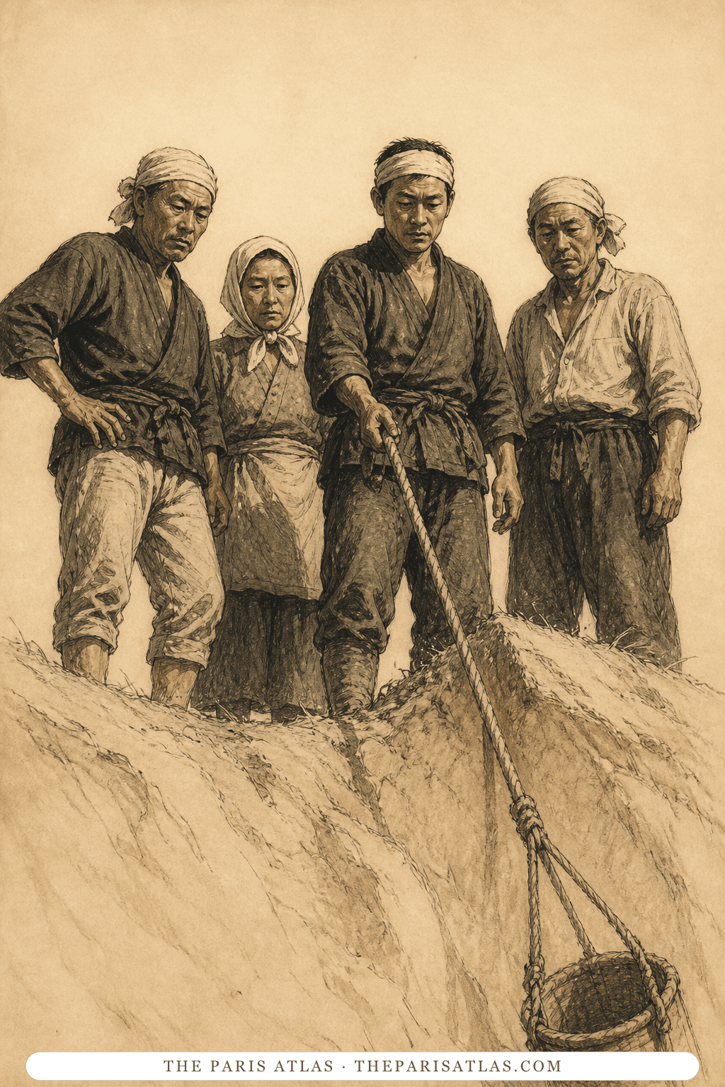 Illustrated portrait of The villagers