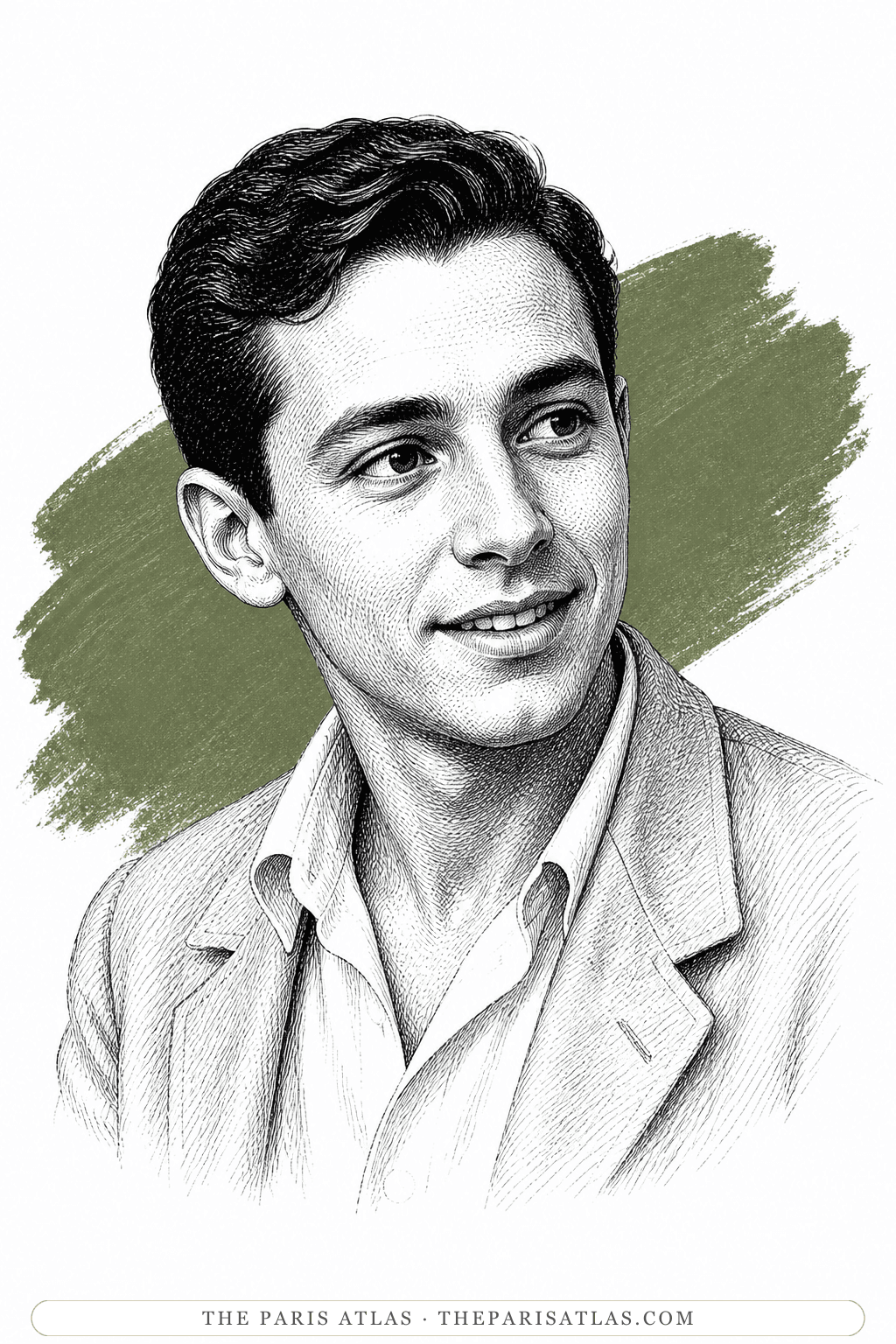 Illustrated portrait of Edmond Charlot