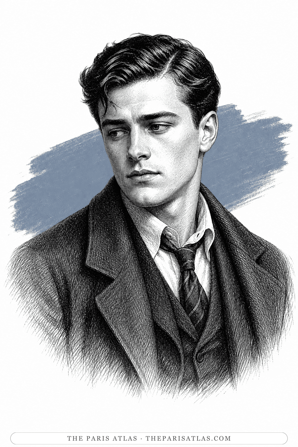 Illustrated portrait of Amory Blaine