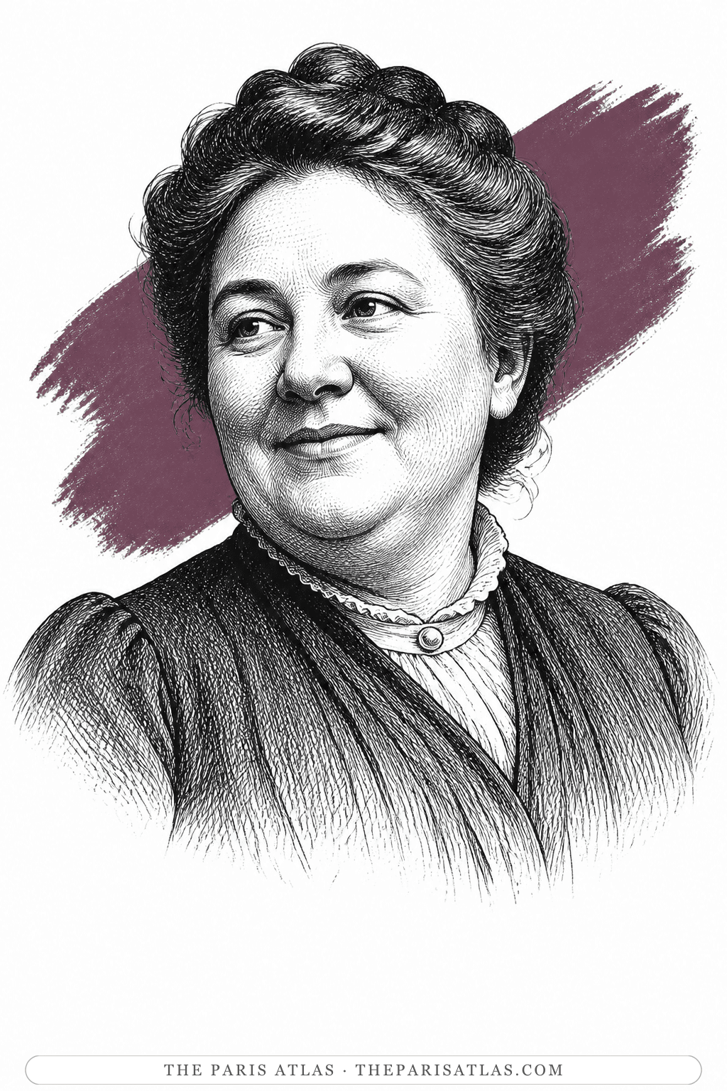 Illustrated portrait of Mrs. Lehntman