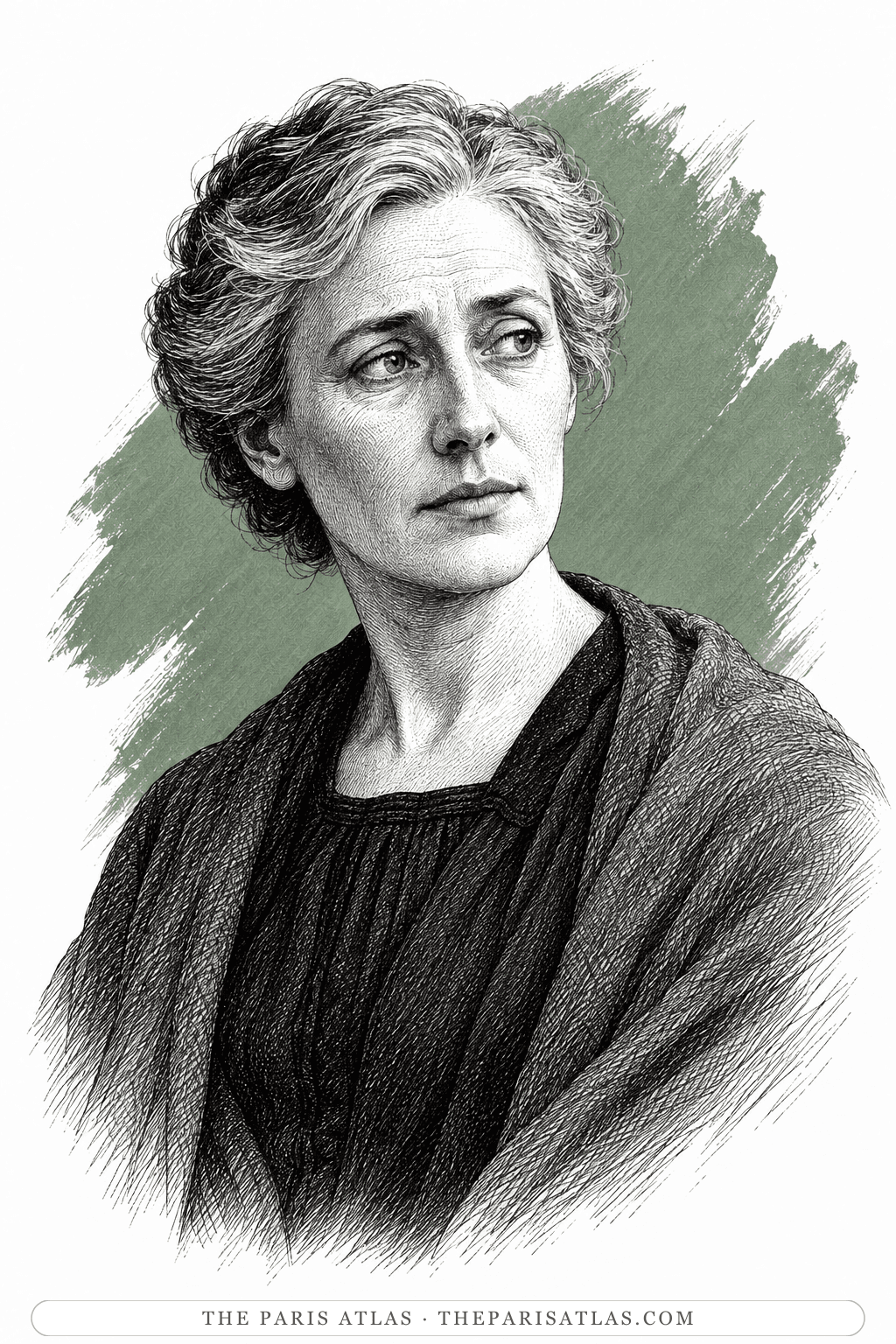 Illustrated portrait of Mrs. Ramsay
