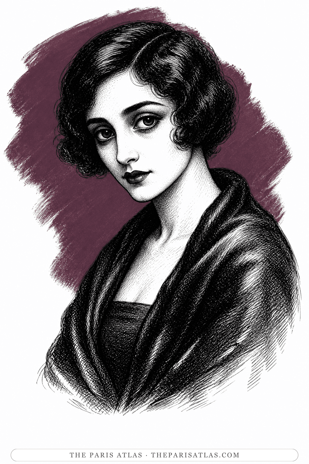 Illustrated portrait of Mona