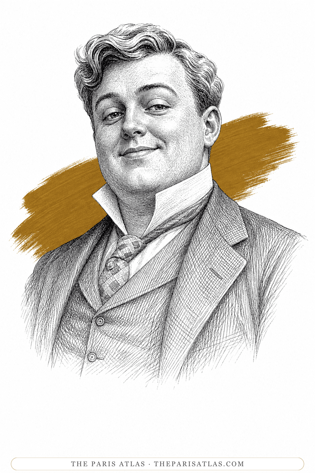 Illustrated portrait of Buck Mulligan
