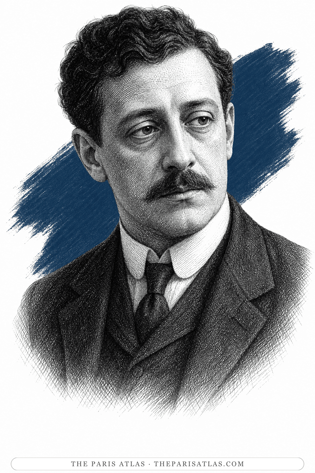 Illustrated portrait of Leopold Bloom