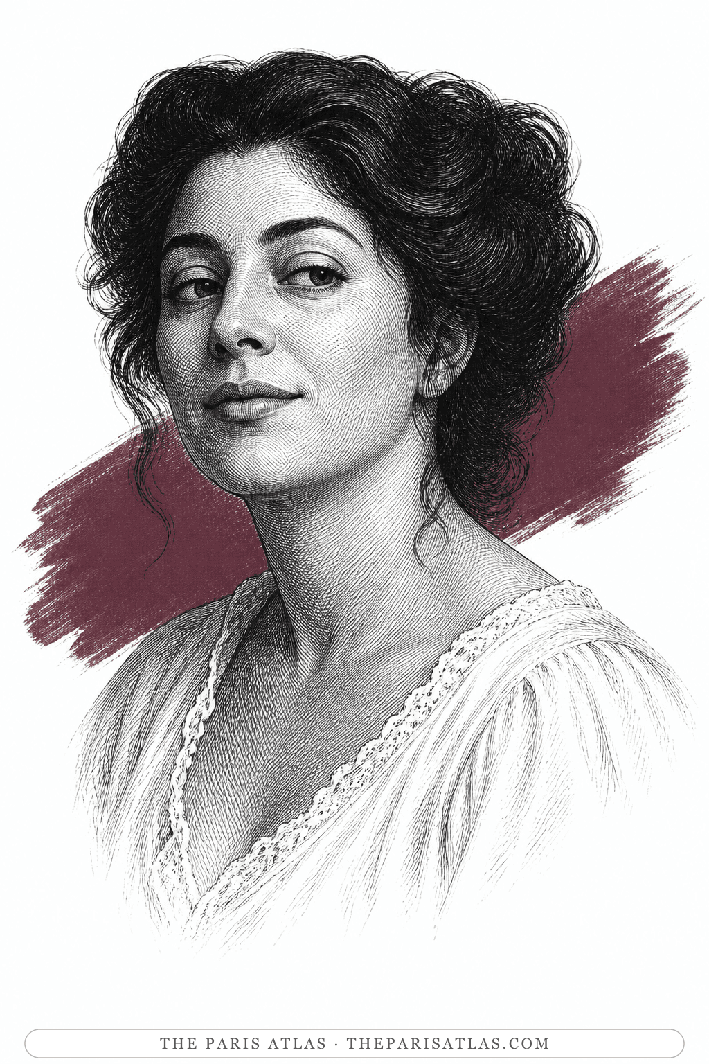 Illustrated portrait of Molly Bloom