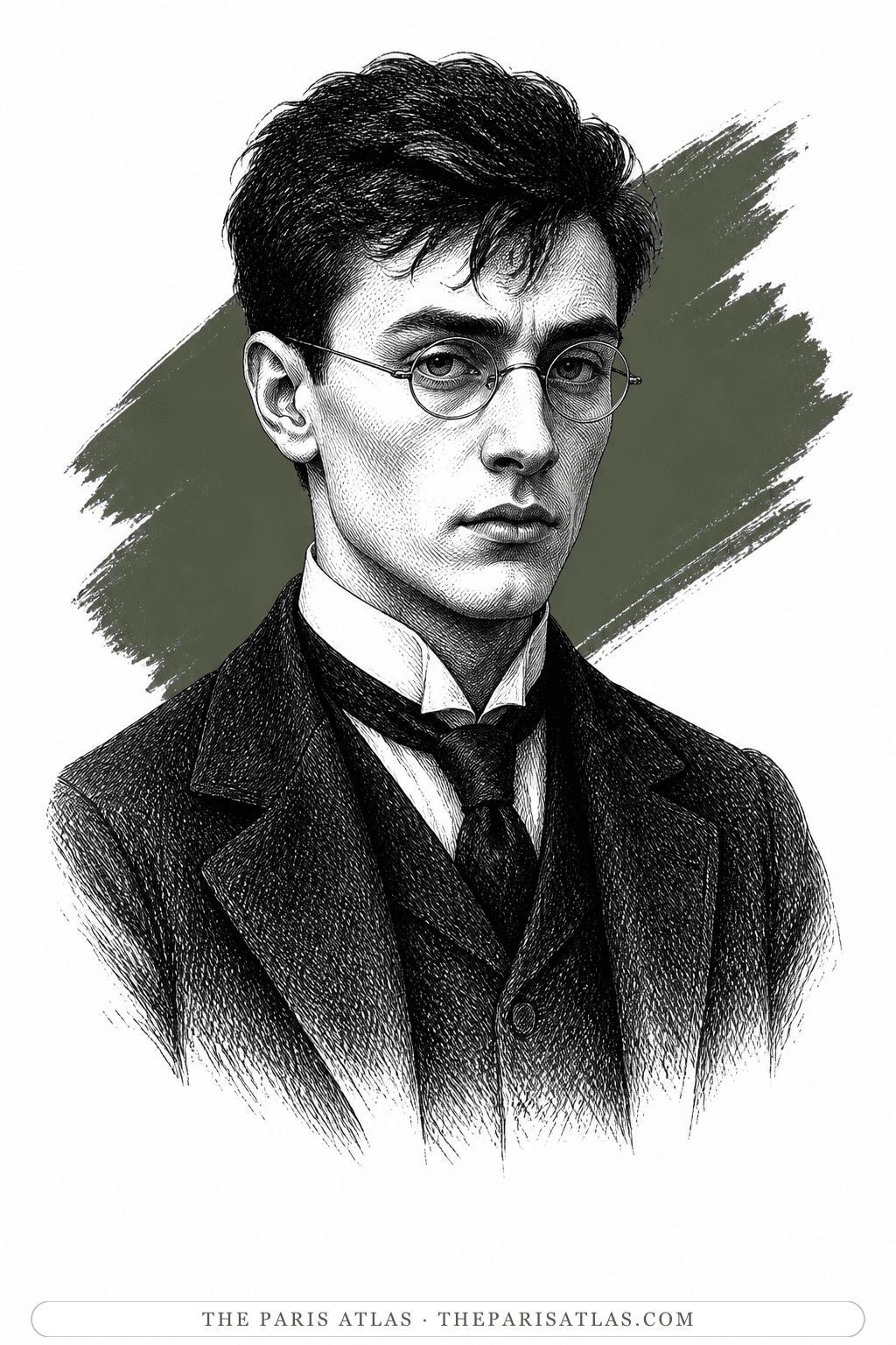 Illustrated portrait of Stephen Dedalus
