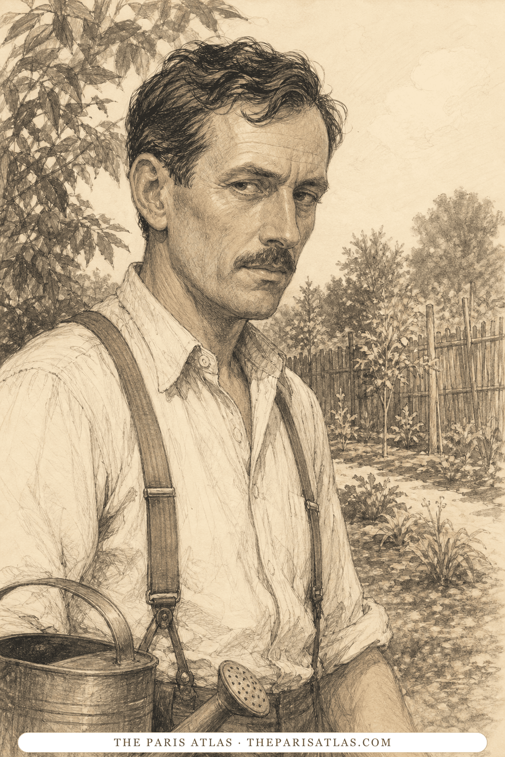 Illustrated portrait of Mr. Quincey