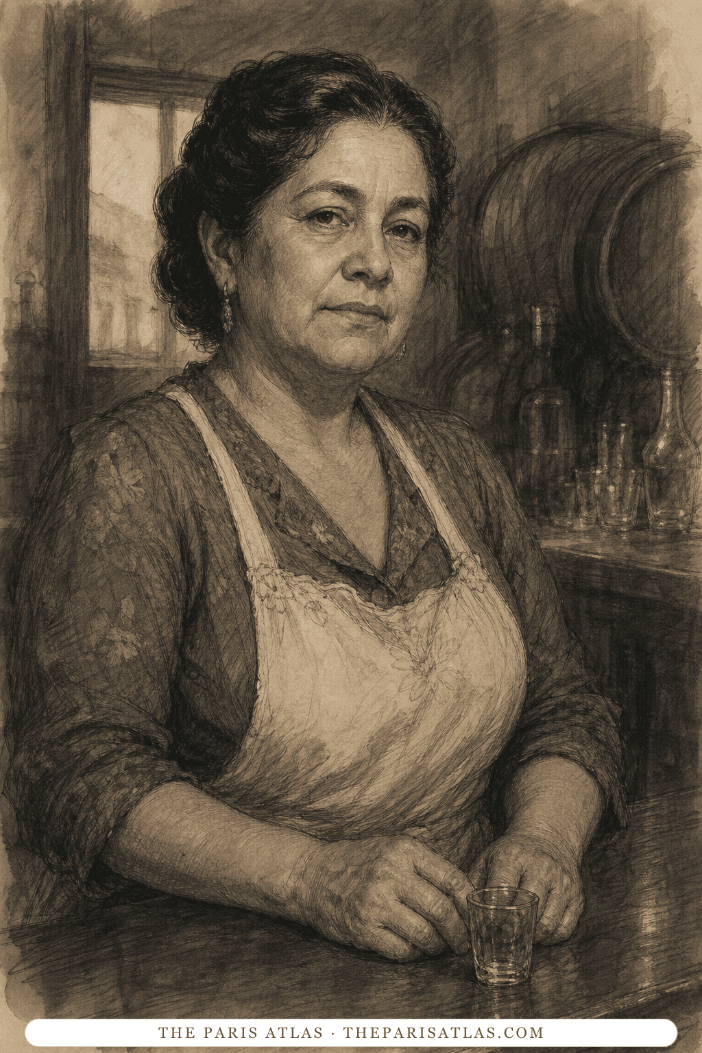 Illustrated portrait of Señora Gregorio