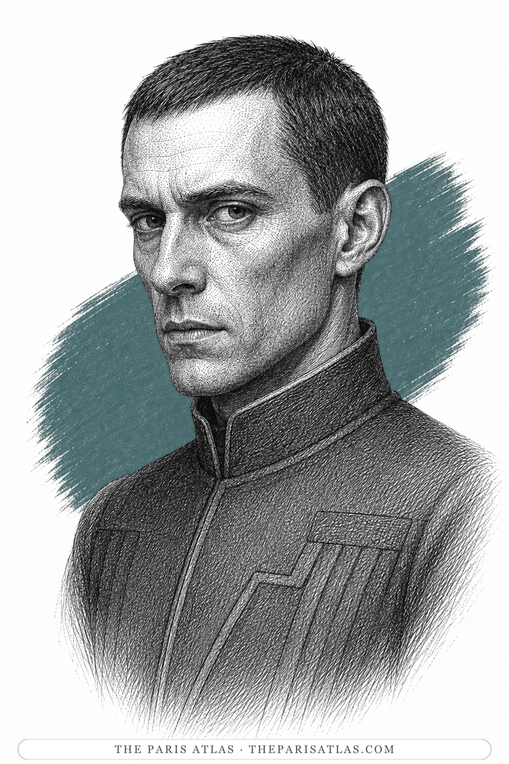 Illustrated portrait of D-503