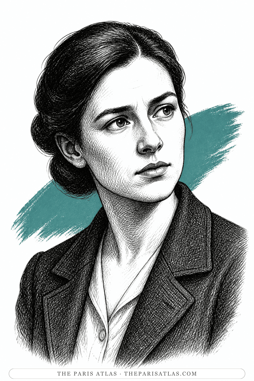 Illustrated portrait of Marguerite