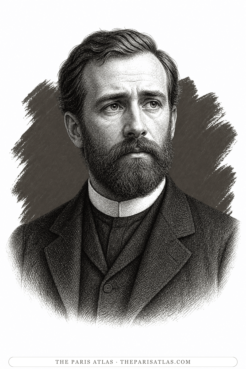 Illustrated portrait of The Reverend Curtis Hartman
