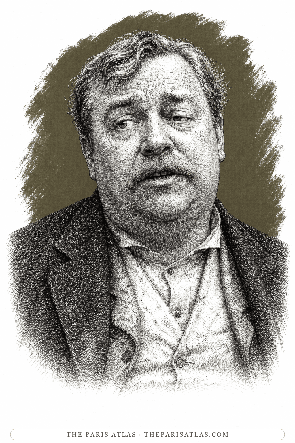 Illustrated portrait of Doctor Parcival