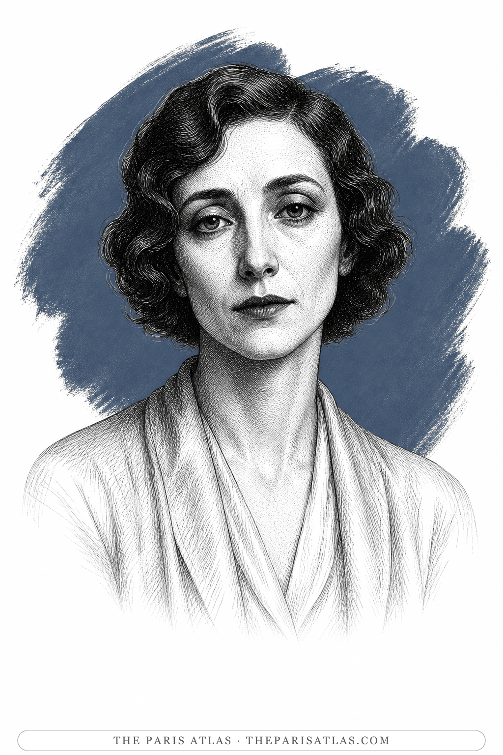 Illustrated portrait of Djuna