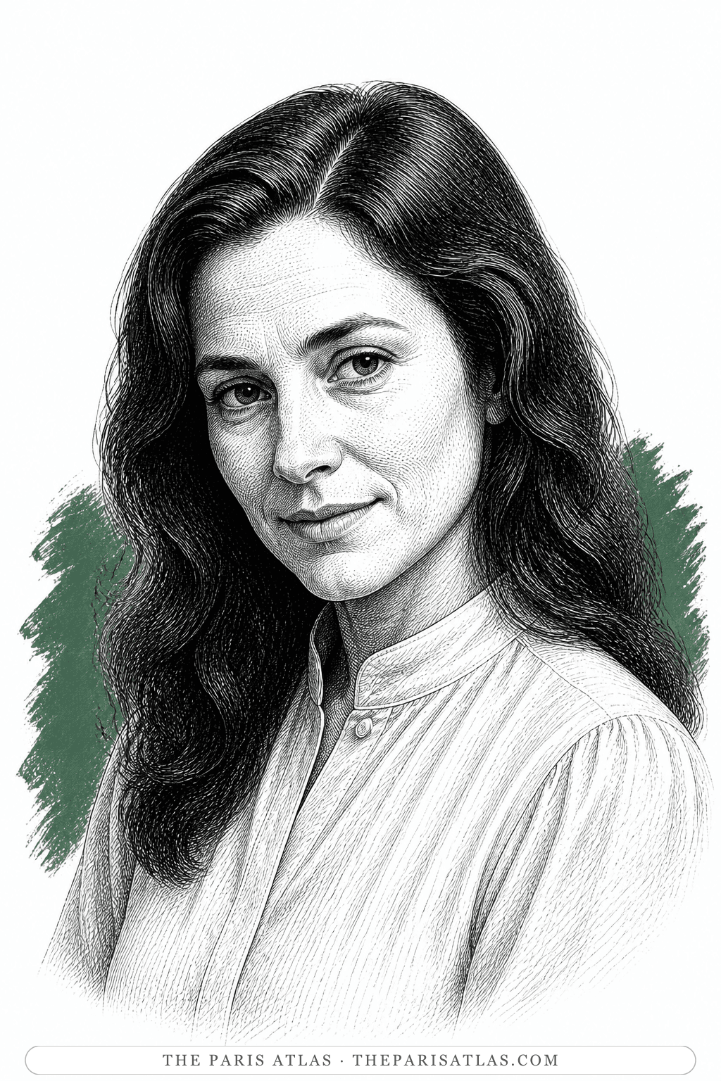 Illustrated portrait of Sara