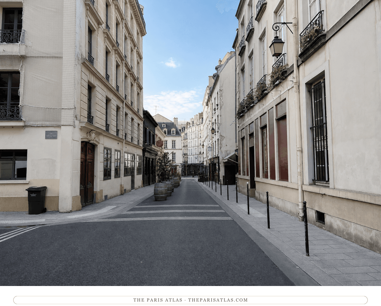 Color present-day view of 22 rue Beautreillis