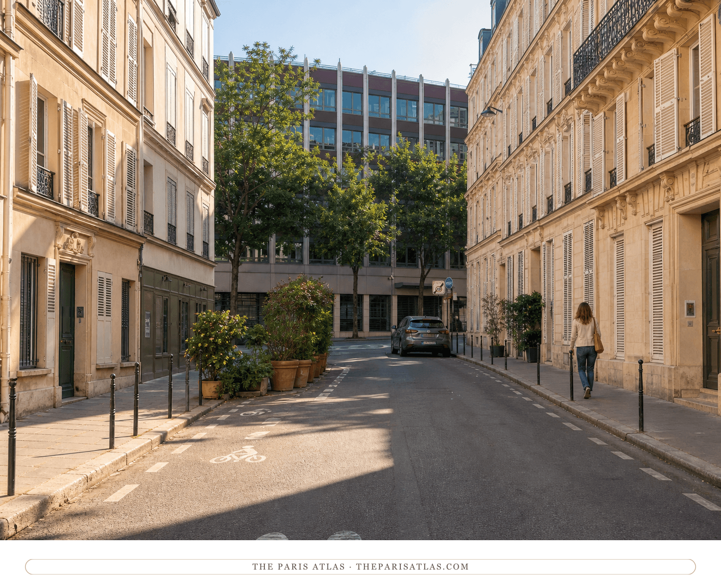 Color present-day view of 31 rue Ballu