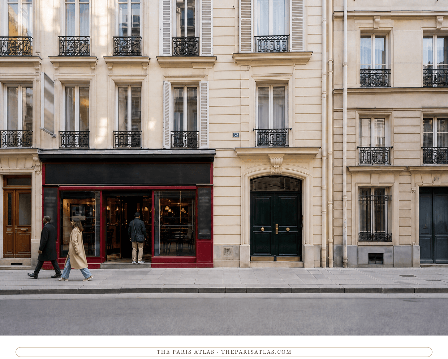 Color present-day view of 53 rue Notre-Dame-des-Champs