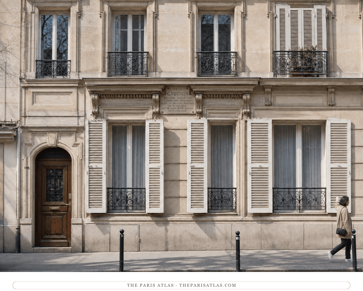 Color present-day view of 56 rue Notre-Dame-de-Lorette