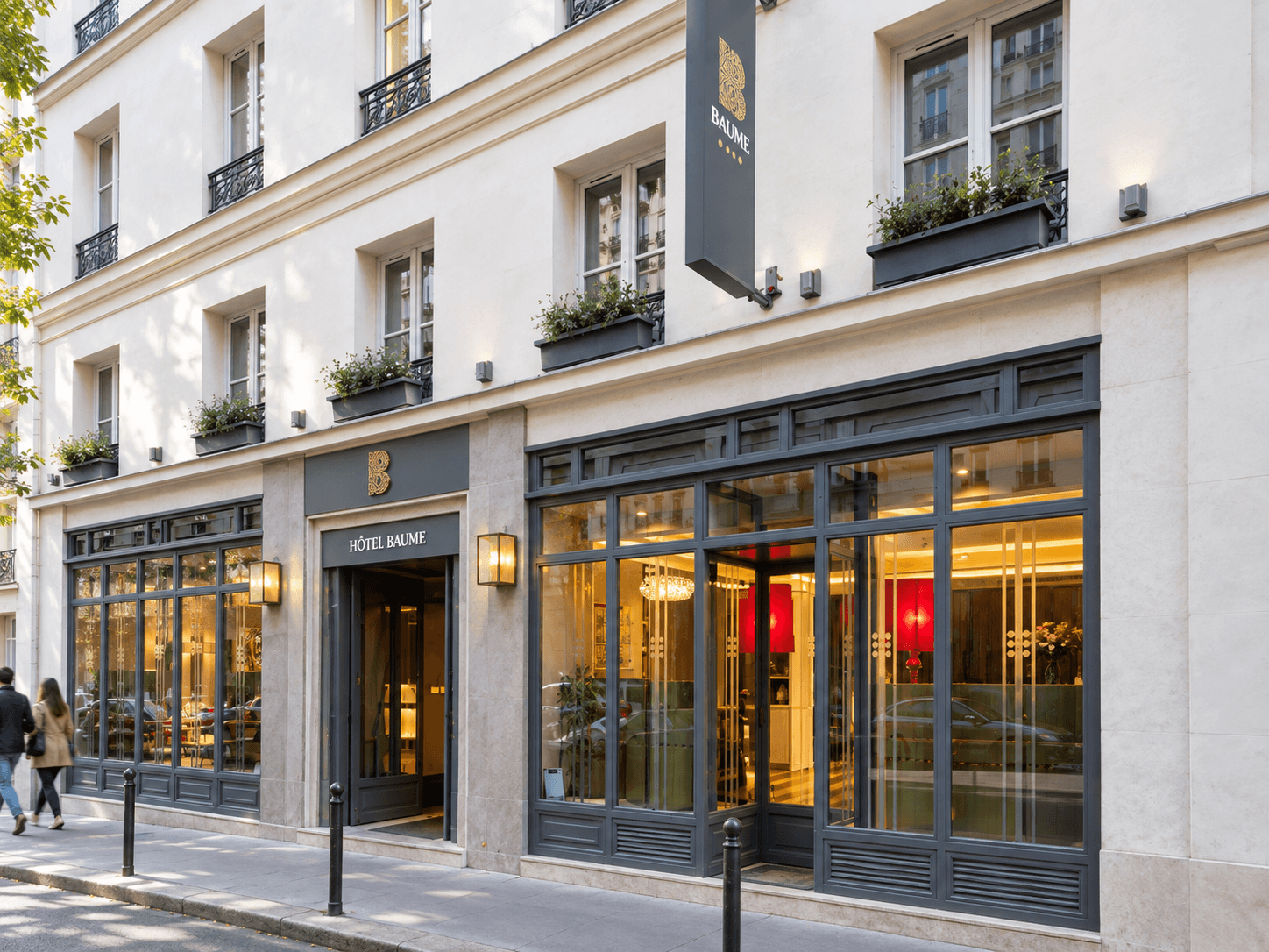 Exterior reconstruction of Hôtel Baume at 7 rue Casimir Delavigne, Paris