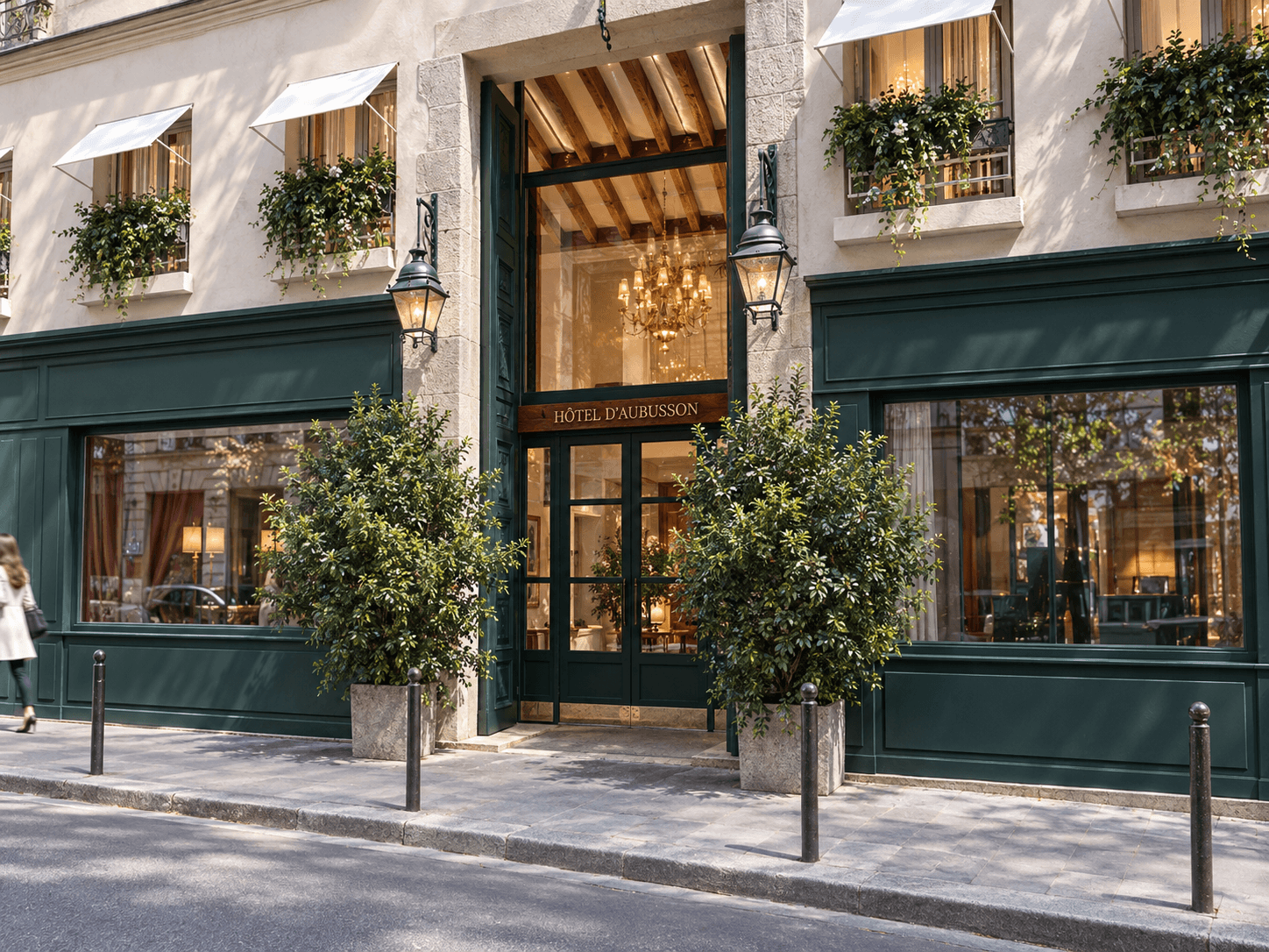 Exterior reconstruction of Hôtel d’Aubusson at 33 rue Dauphine, Paris