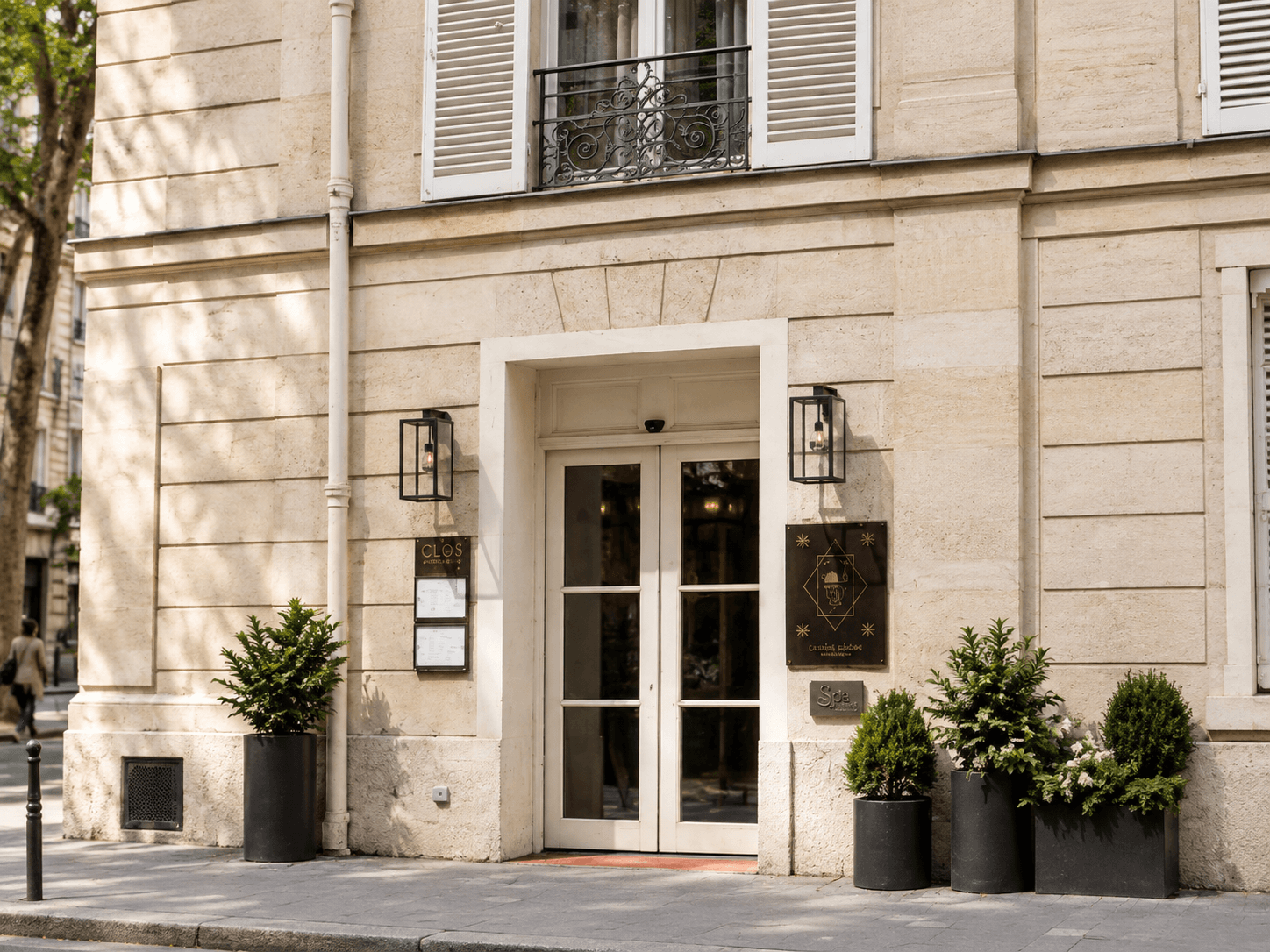 Exterior reconstruction of Hôtel & Spa La Belle Juliette at 92 rue du Cherche-Midi, Paris