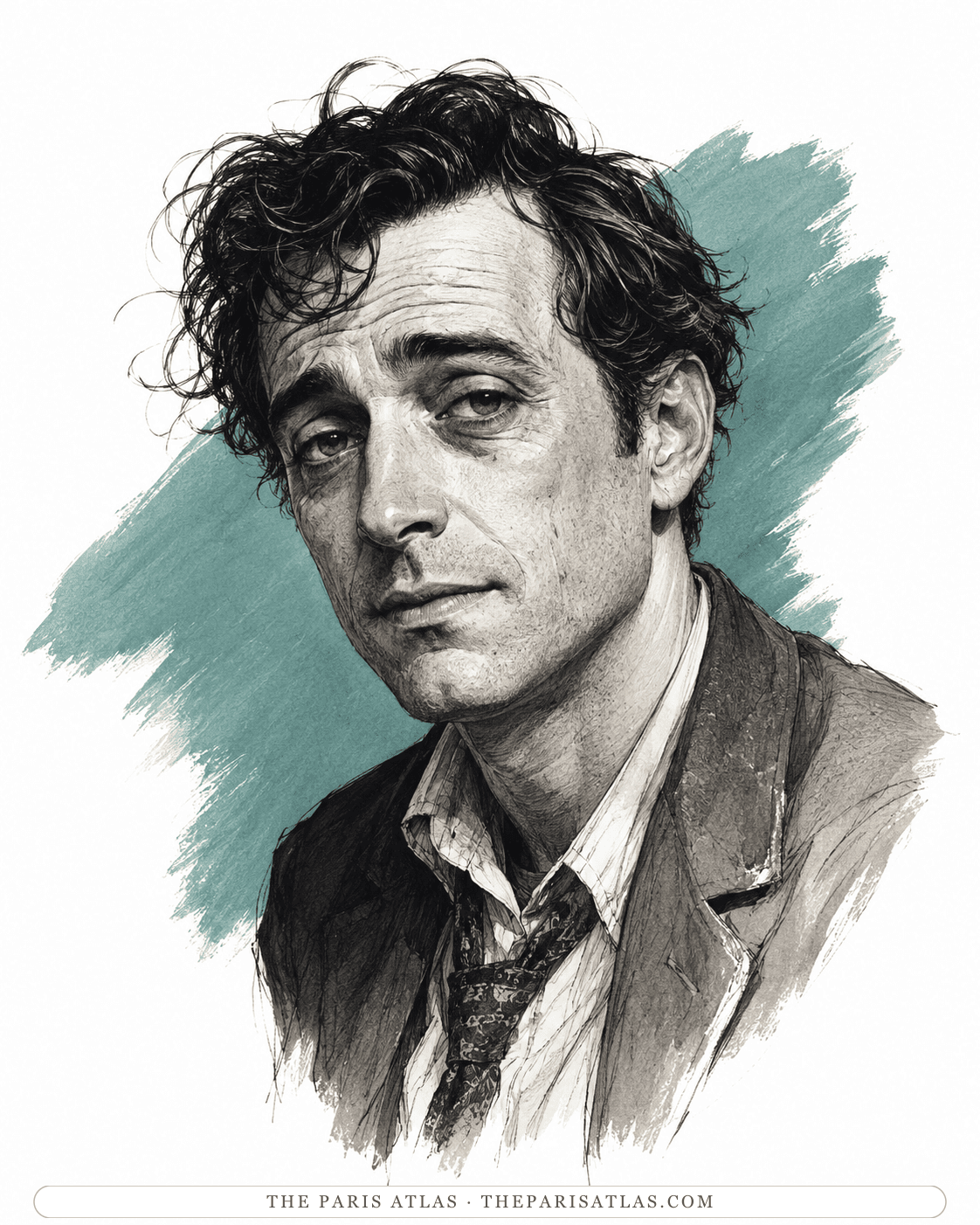 Illustrated portrait of Abe North