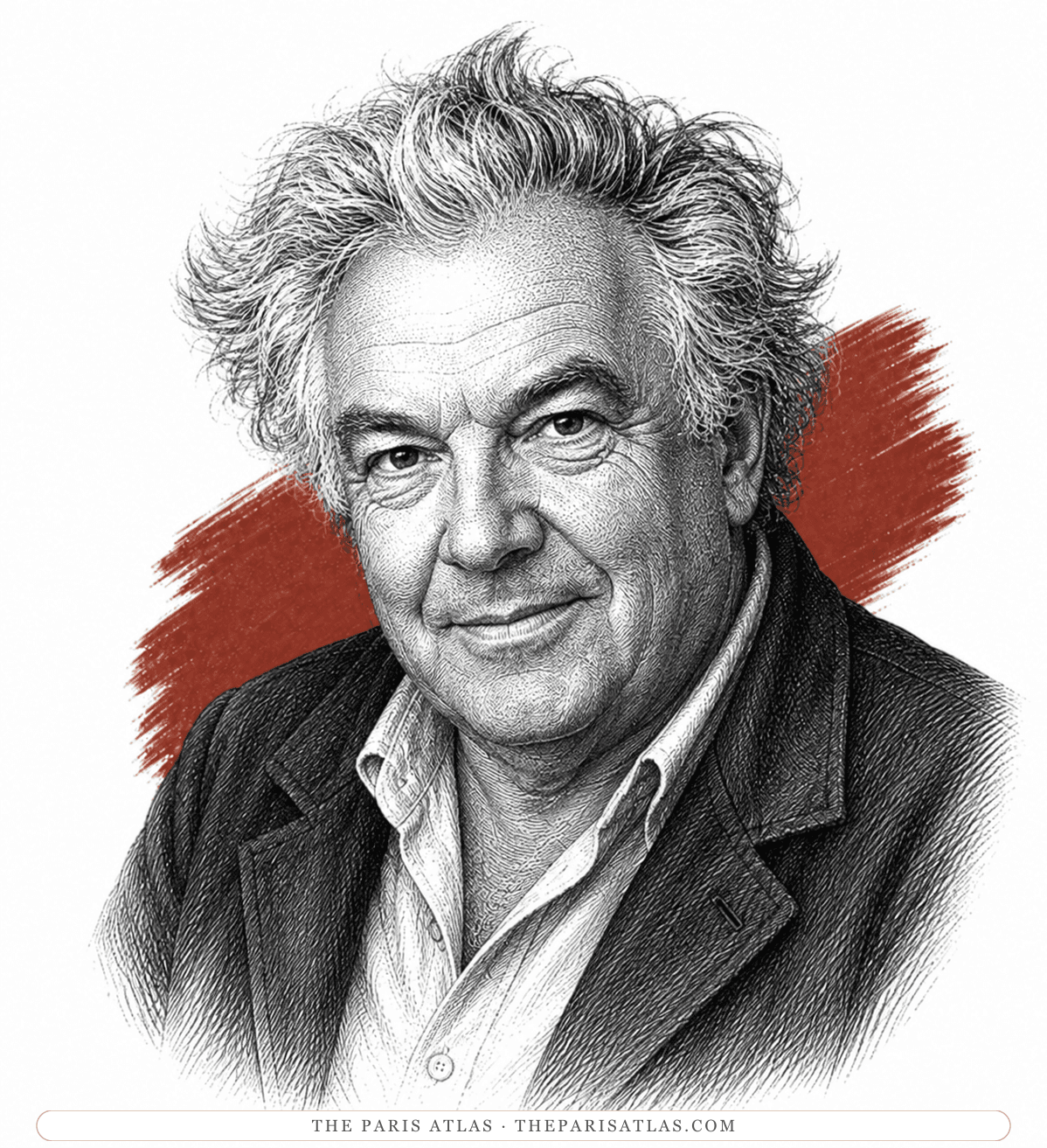 Illustrated portrait of Alexander Calder