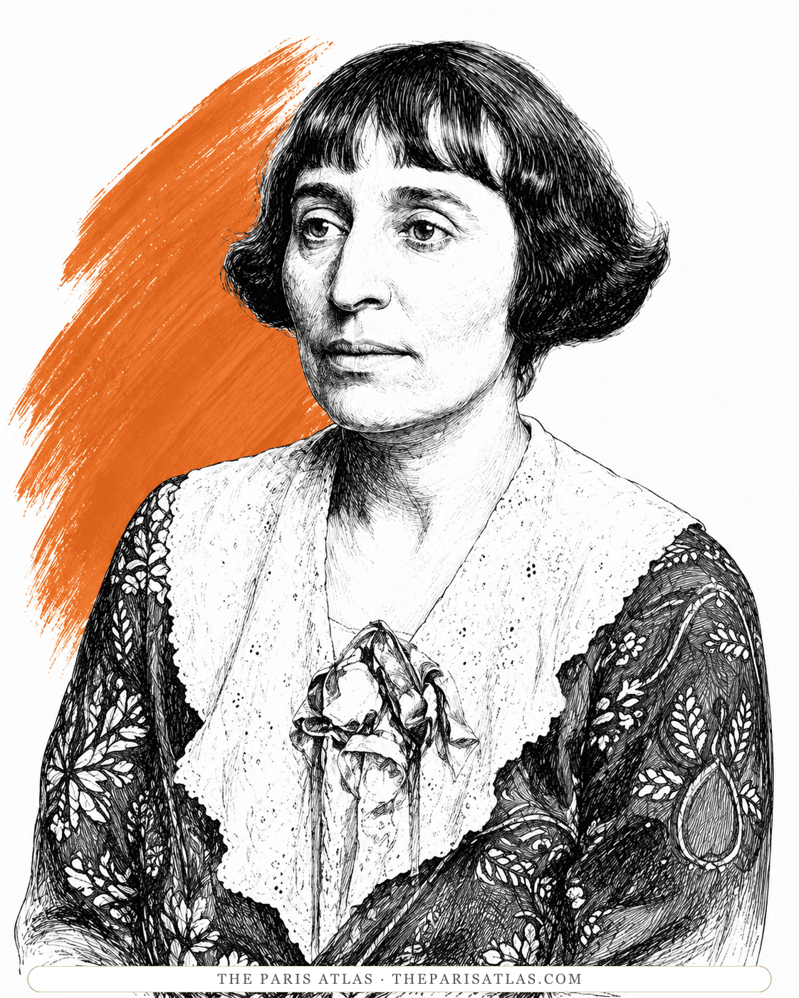 Illustrated portrait of Alice B. Toklas