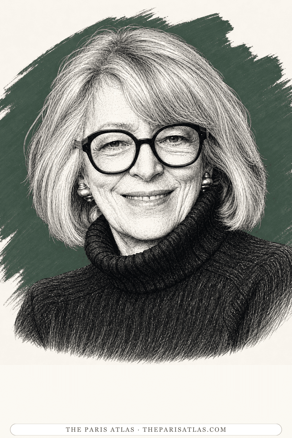 Illustrated portrait of Amanda Vaill