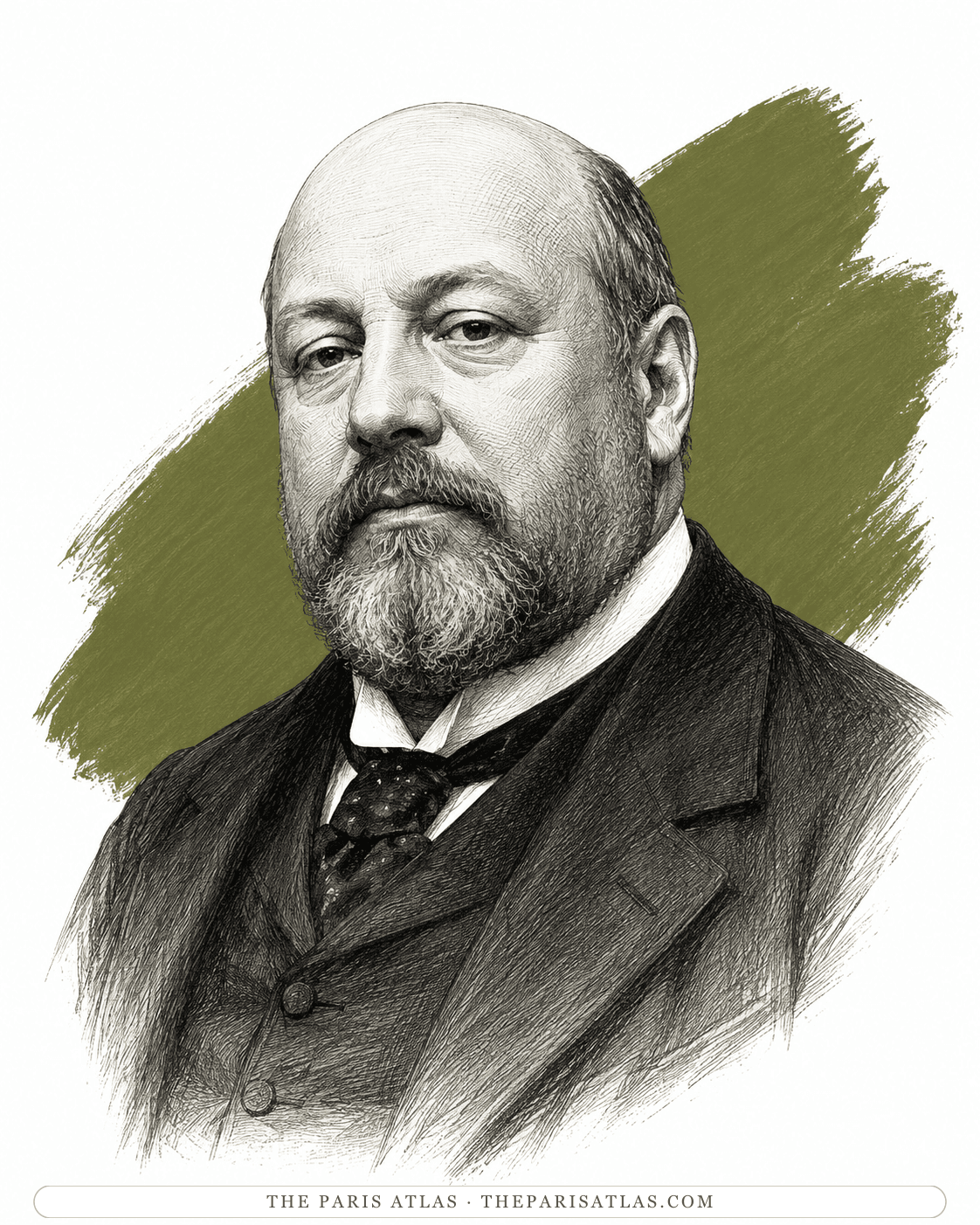 Illustrated portrait of Ambroise Vollard