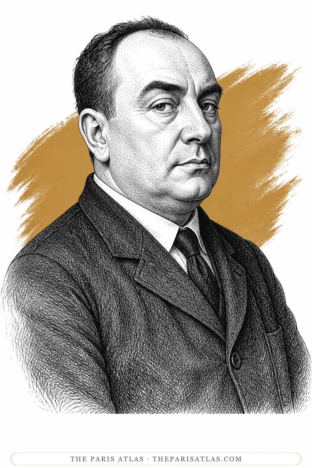 Illustrated portrait of André Derain