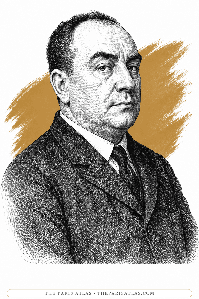Illustrated portrait of André Derain
