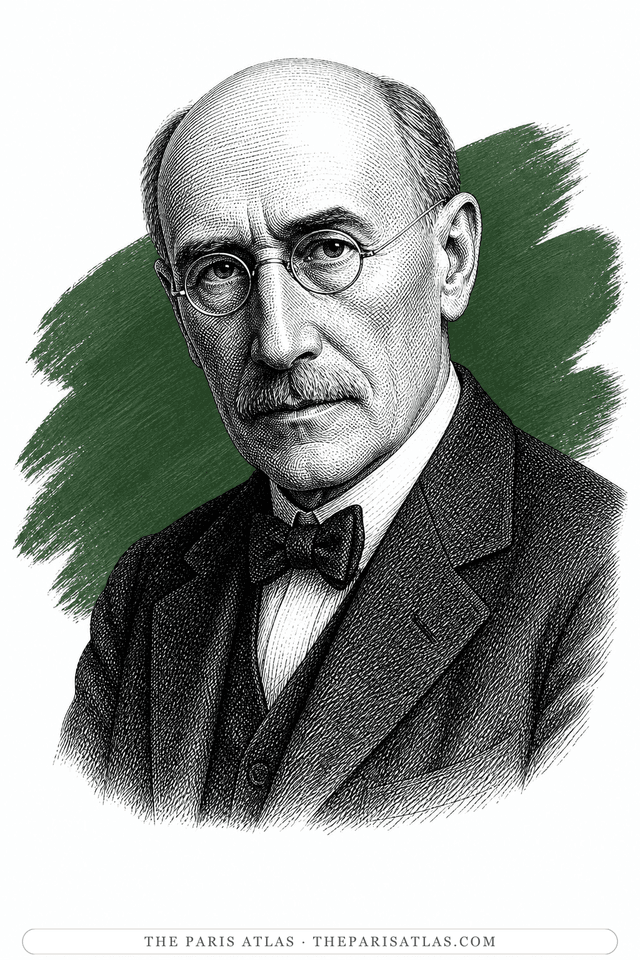 Illustrated portrait of André Gide