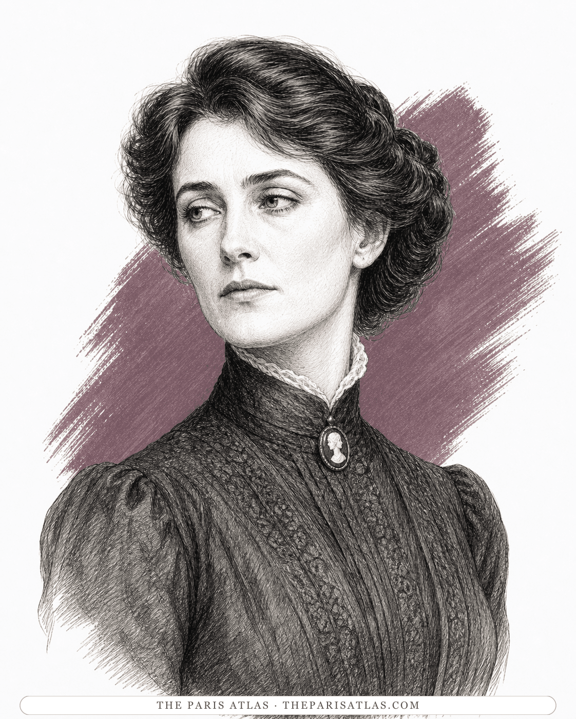 Illustrated portrait of Anna Gordon