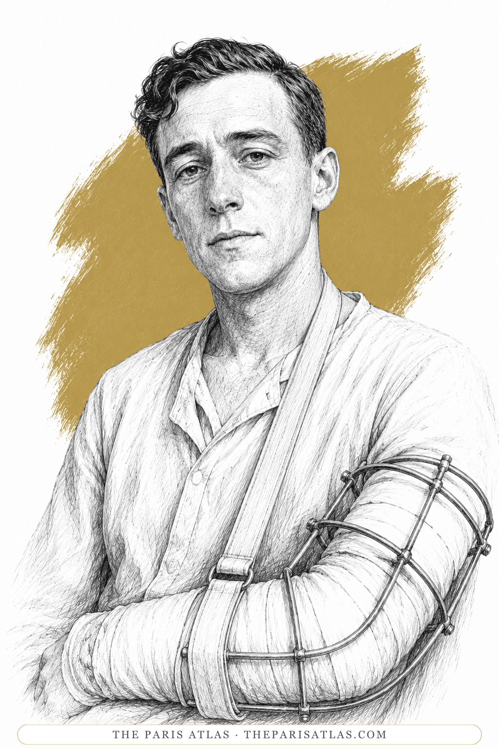 Illustrated portrait of Arthur Clinton