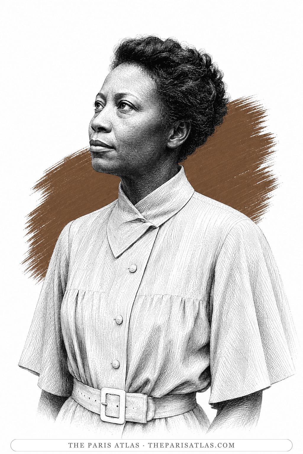 Illustrated portrait of Augusta Savage