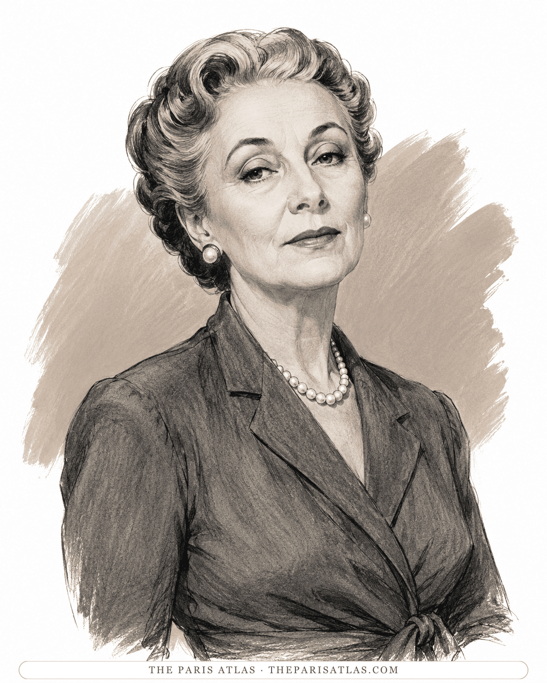 Illustrated portrait of Aunt Alicia