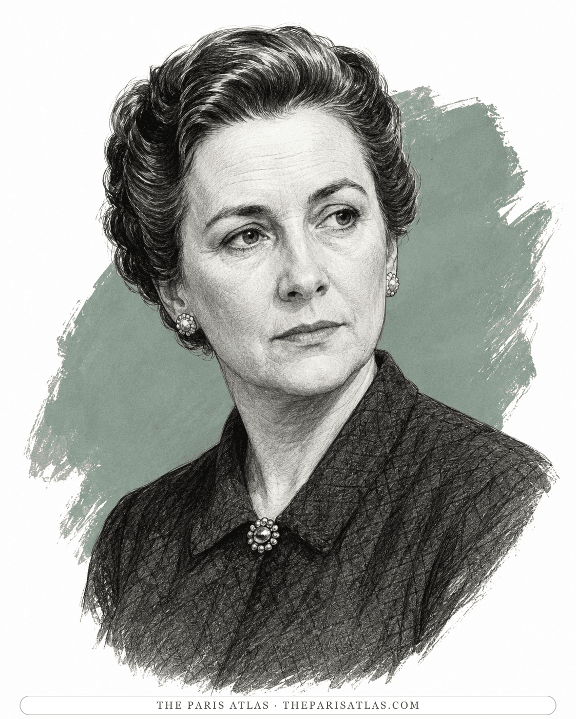 Illustrated portrait of Aunt Ellen