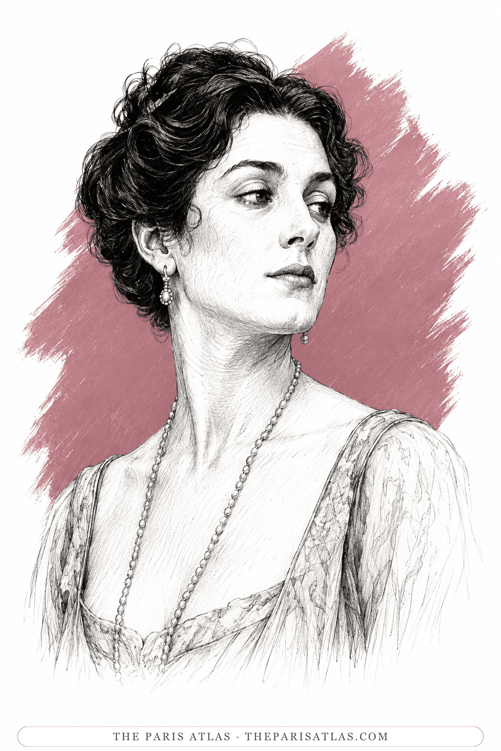Illustrated portrait of Beatrice Blaine