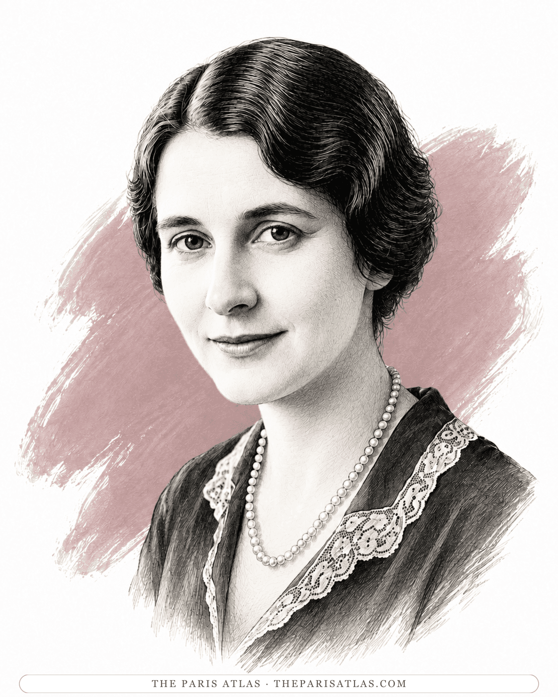 Illustrated portrait of Beatrice Wickens