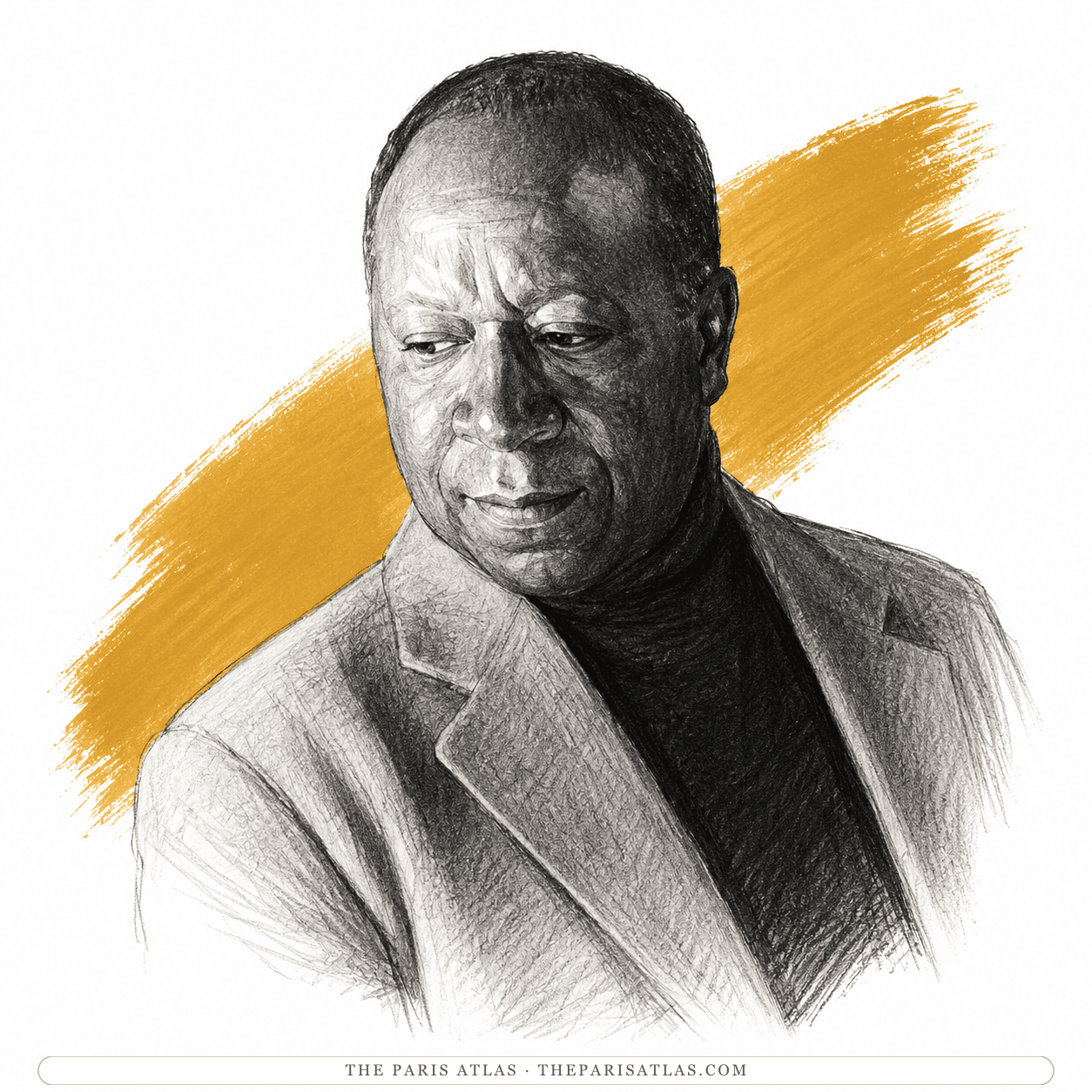 Illustrated portrait of Beauford Delaney