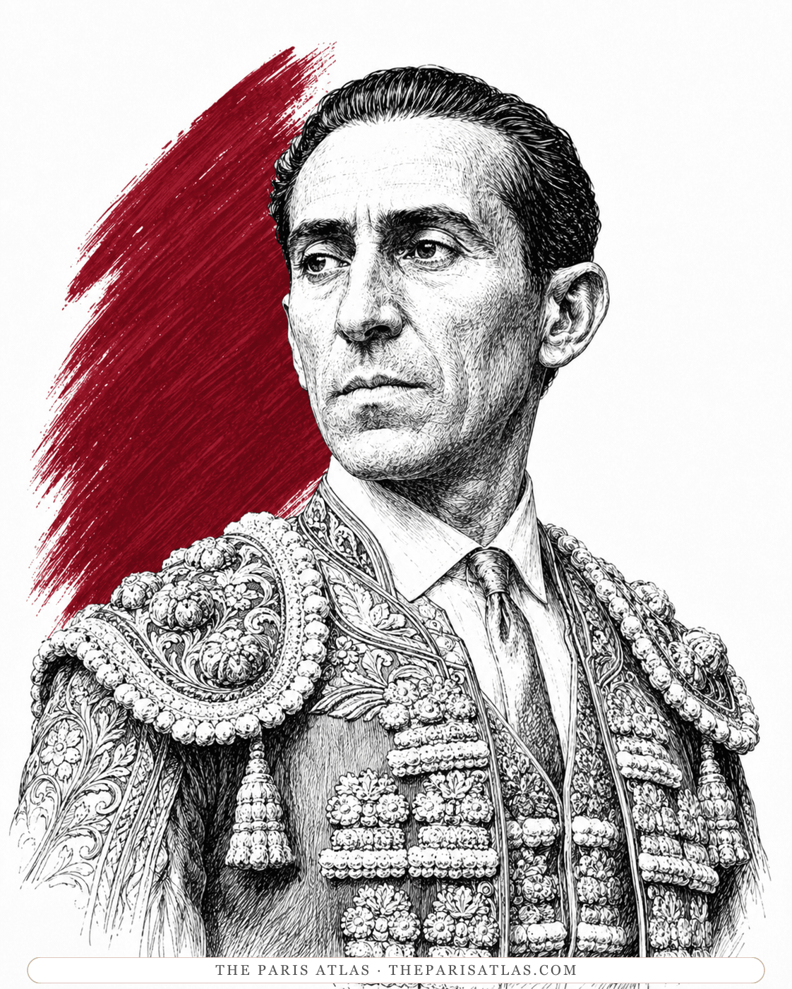 Illustrated portrait of Juan Belmonte