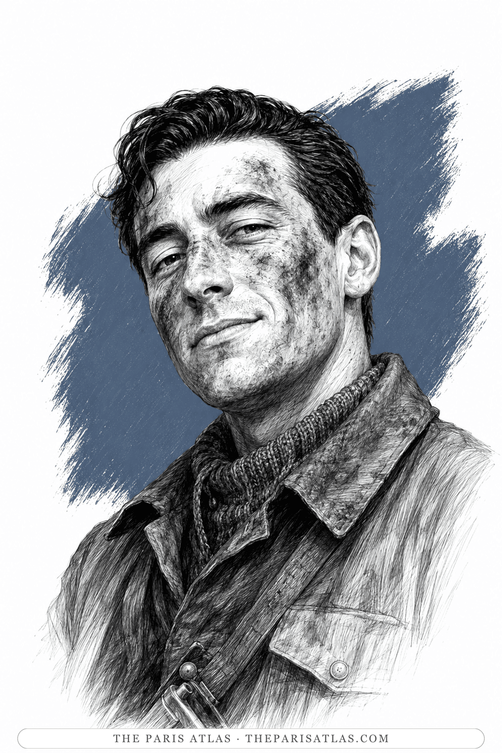 Illustrated portrait of Benjamin