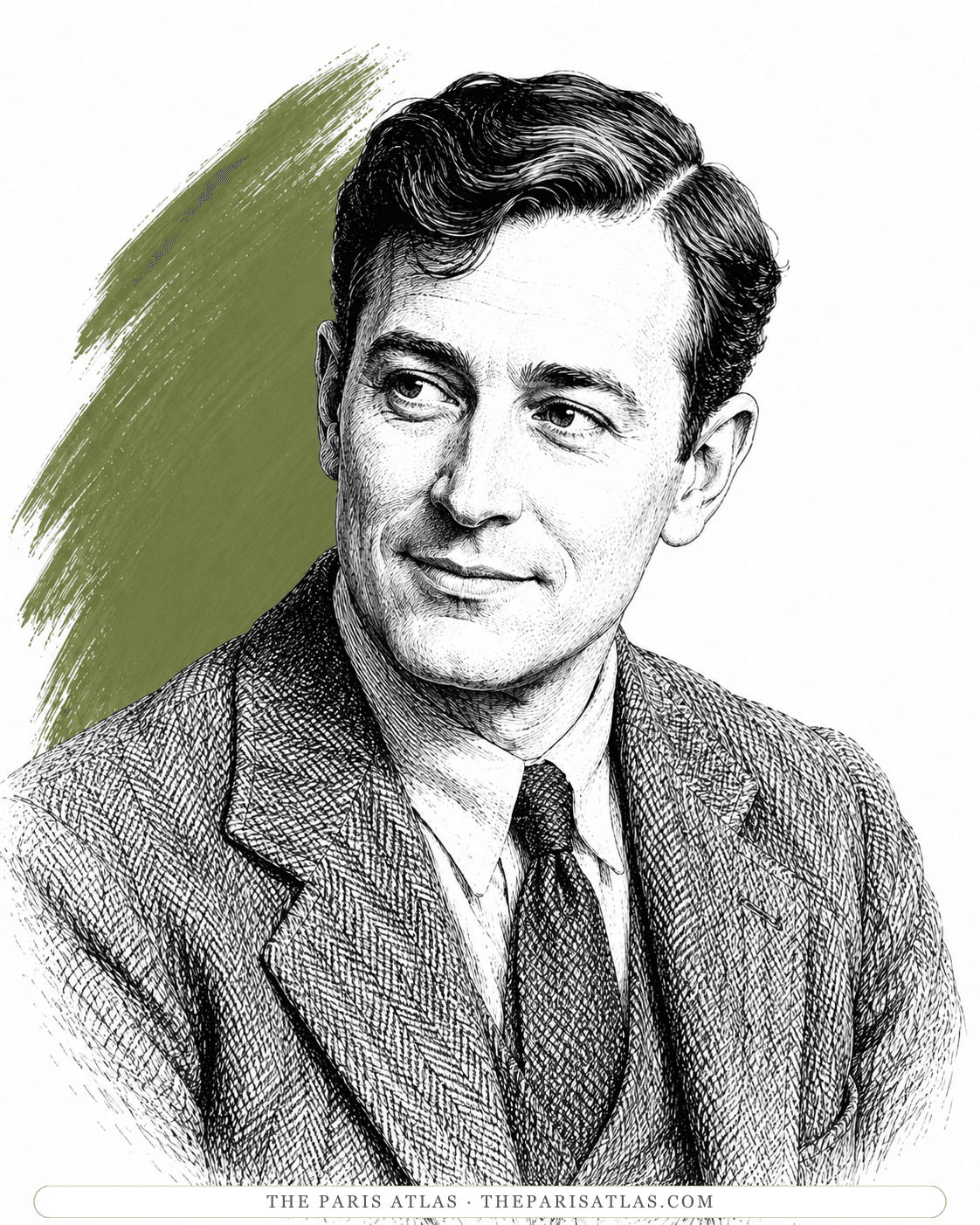 Illustrated portrait of Bill Gorton