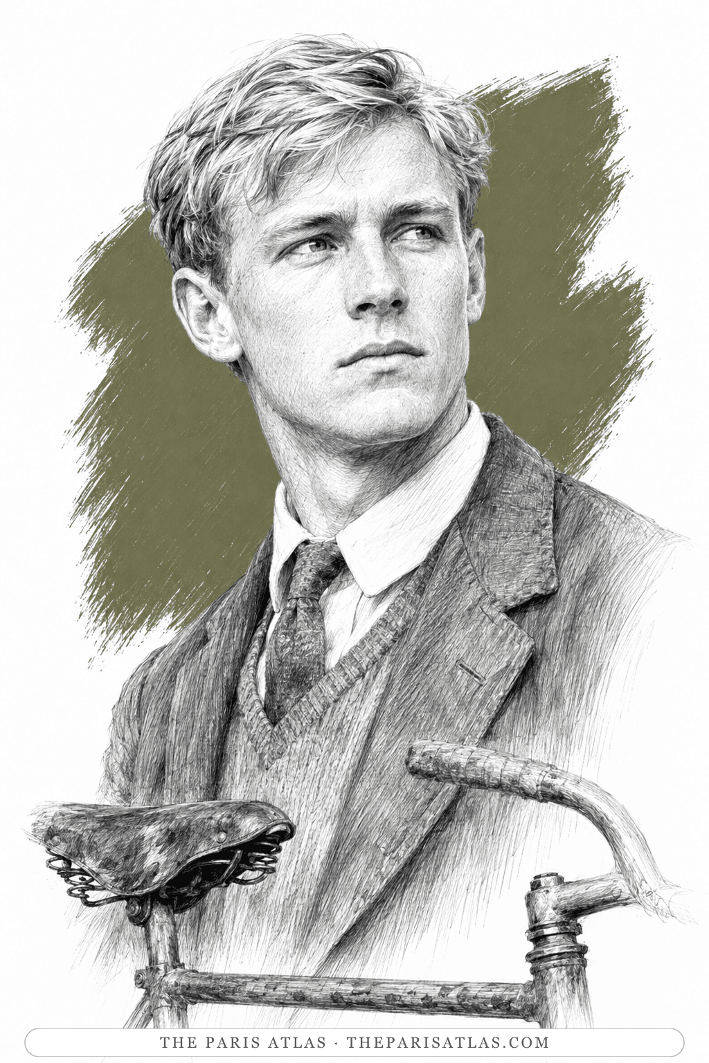 Illustrated portrait of Burne Holiday