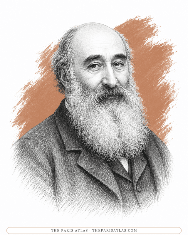 Illustrated portrait of Camille Pissarro