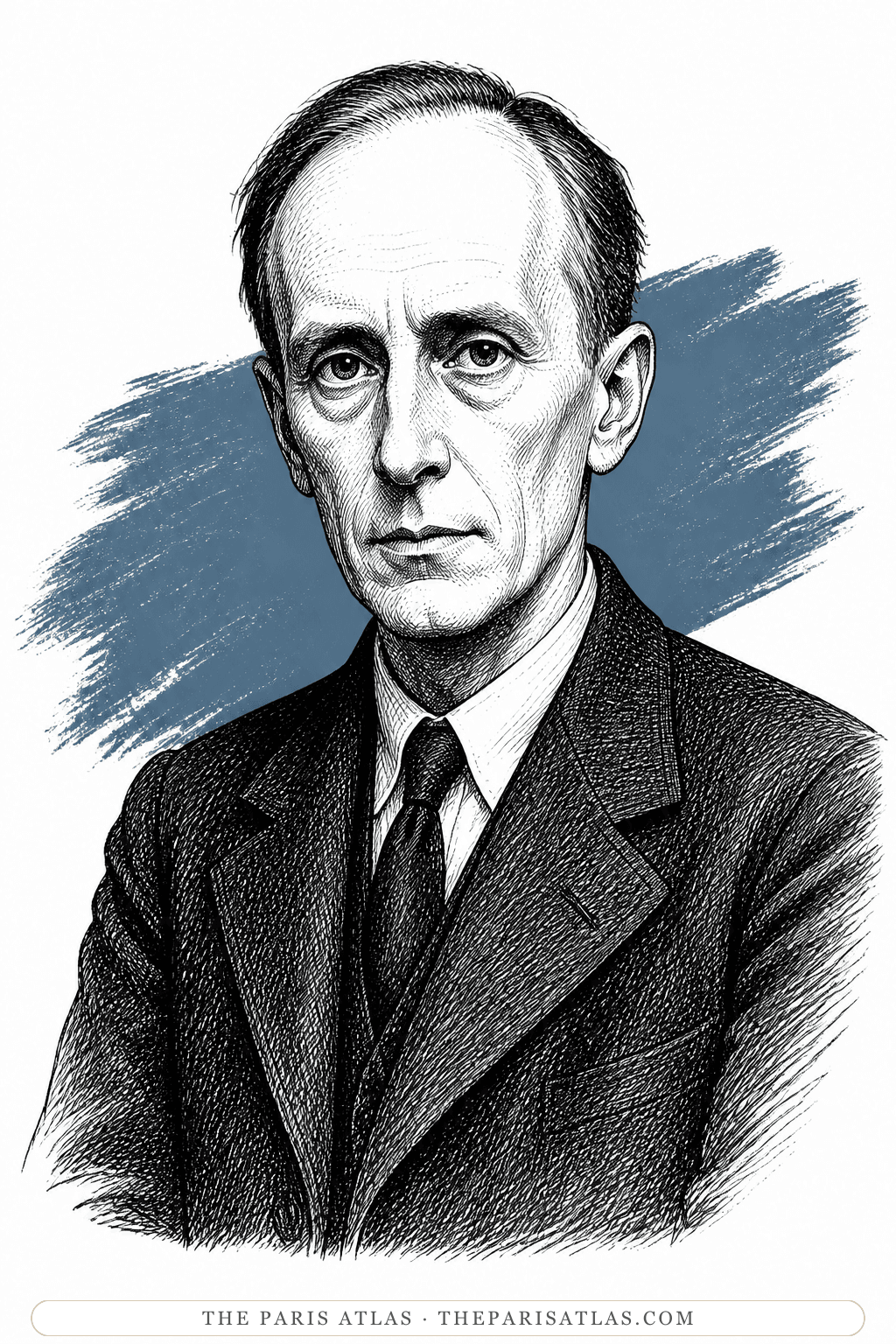 Illustrated portrait of Carl Theodor Dreyer