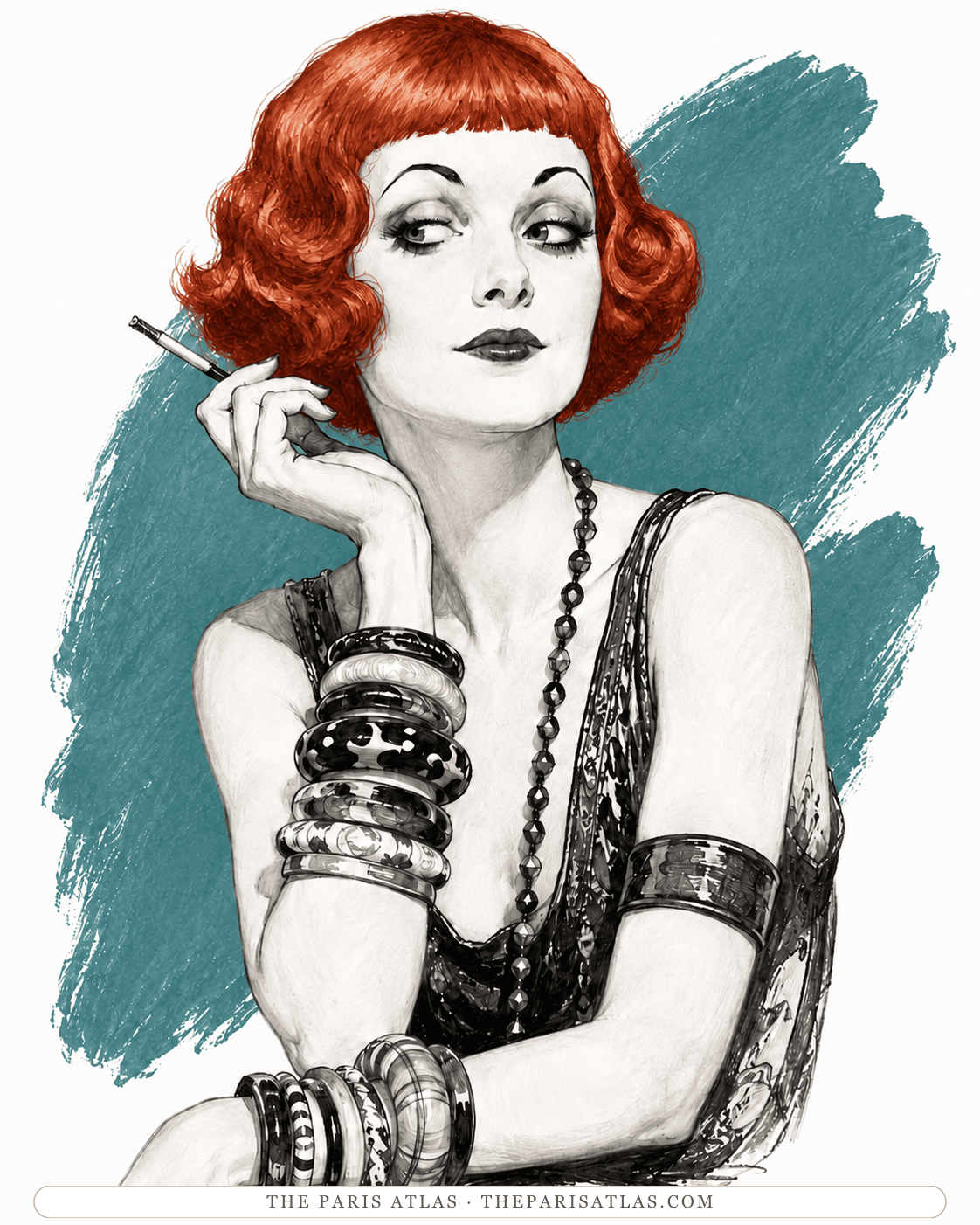 Illustrated portrait of Catherine